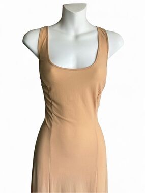 Women’s Sleeveless Slip Dress in Nude